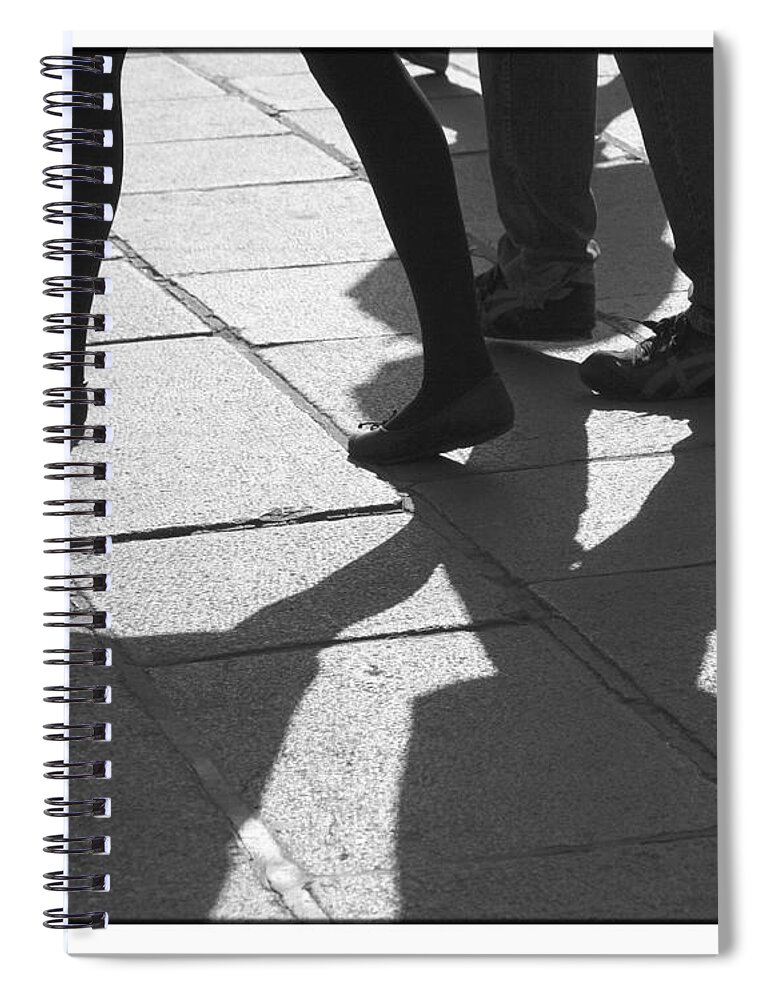 Digital Art Spiral Notebook featuring the photograph Shadow People by Victoria Harrington