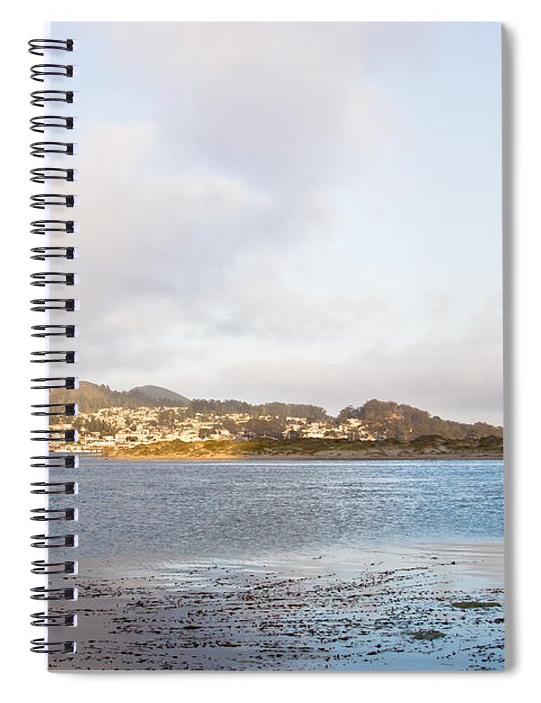 Morro Bay Spiral Notebook featuring the photograph Shhhh - Sea Otters Sleeping by Heidi Smith