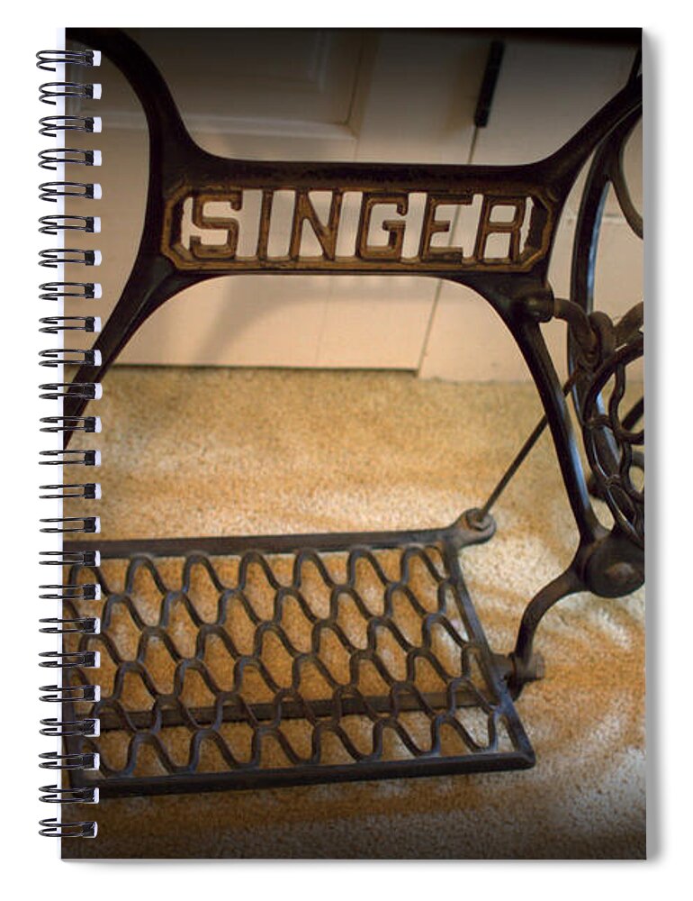 Singer Spiral Notebook featuring the photograph Singer by Farol Tomson