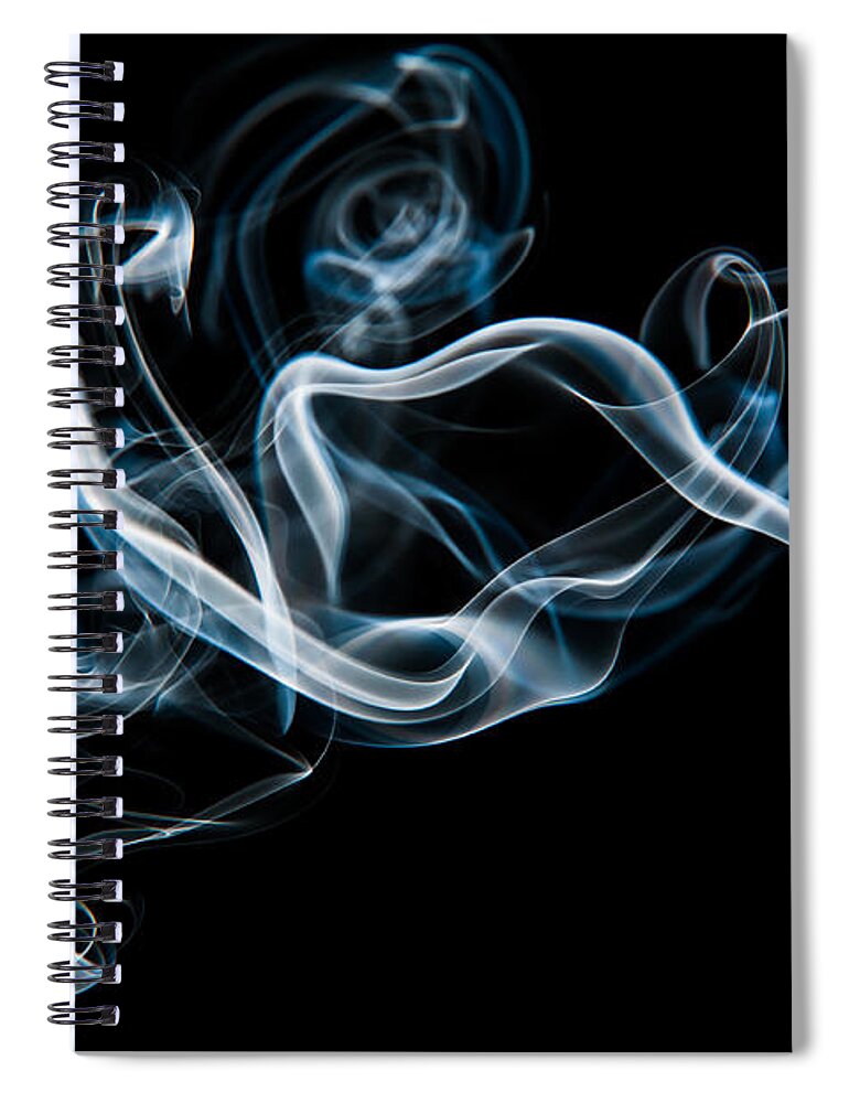 Smoke Spiral Notebook featuring the photograph Smoke-2 by Larry Carr