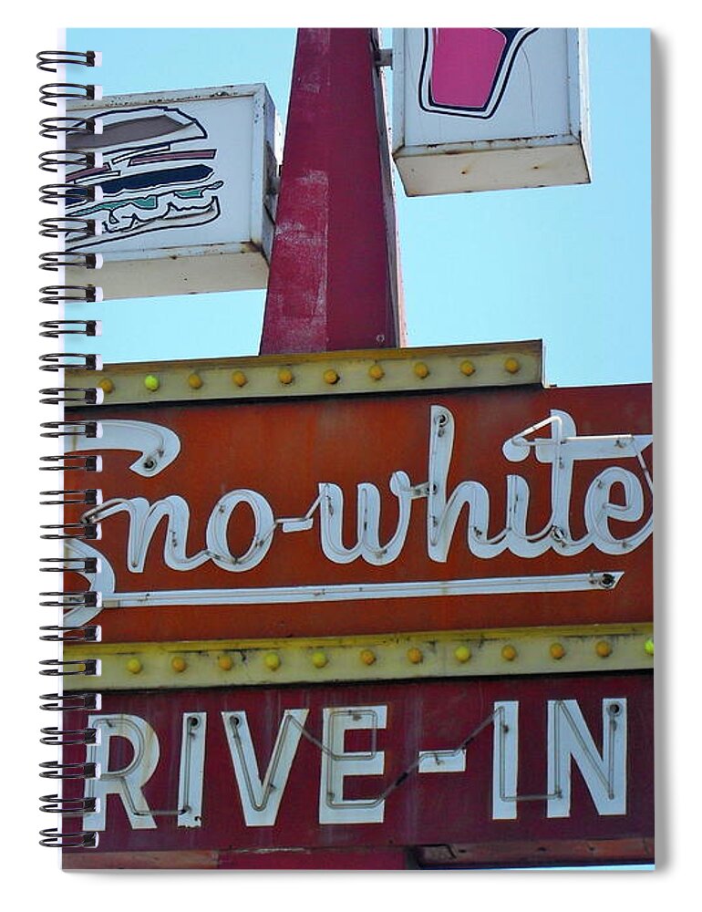 Sno-white Spiral Notebook featuring the photograph Sno-white by Beth Saffer