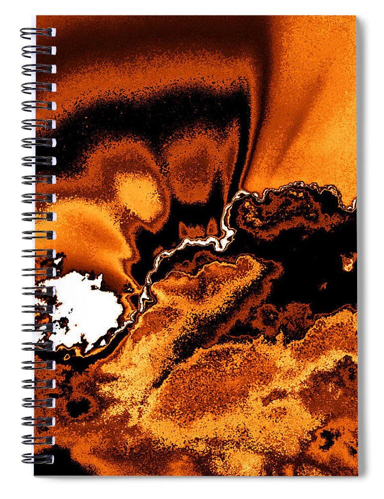 Solar Flare Spiral Notebook featuring the photograph Solar Flare by Rebecca Margraf