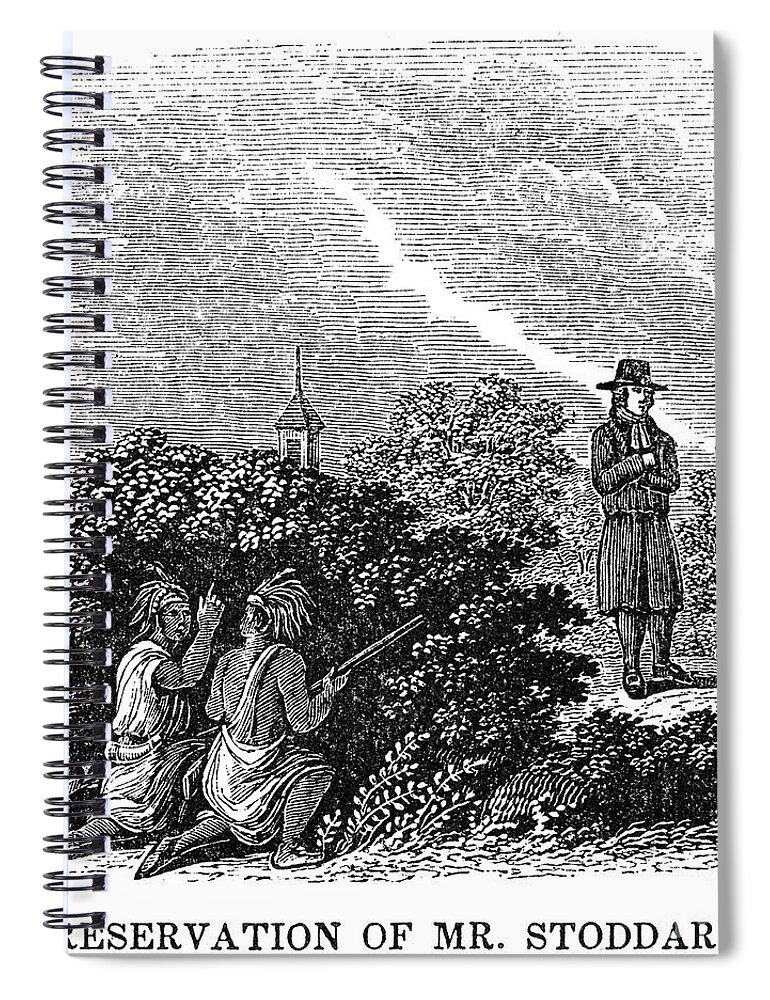 18th Century Spiral Notebook featuring the photograph Solomon Stoddard by Granger