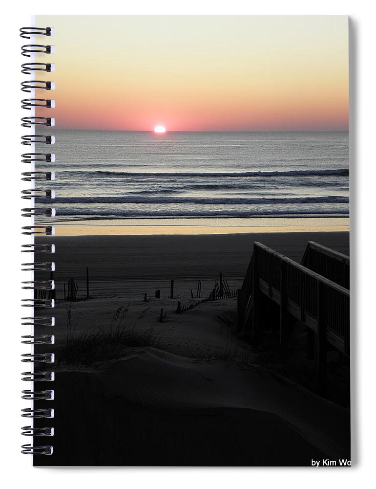 Sunrise Spiral Notebook featuring the photograph Soothing Sunrise by Kim Galluzzo Wozniak
