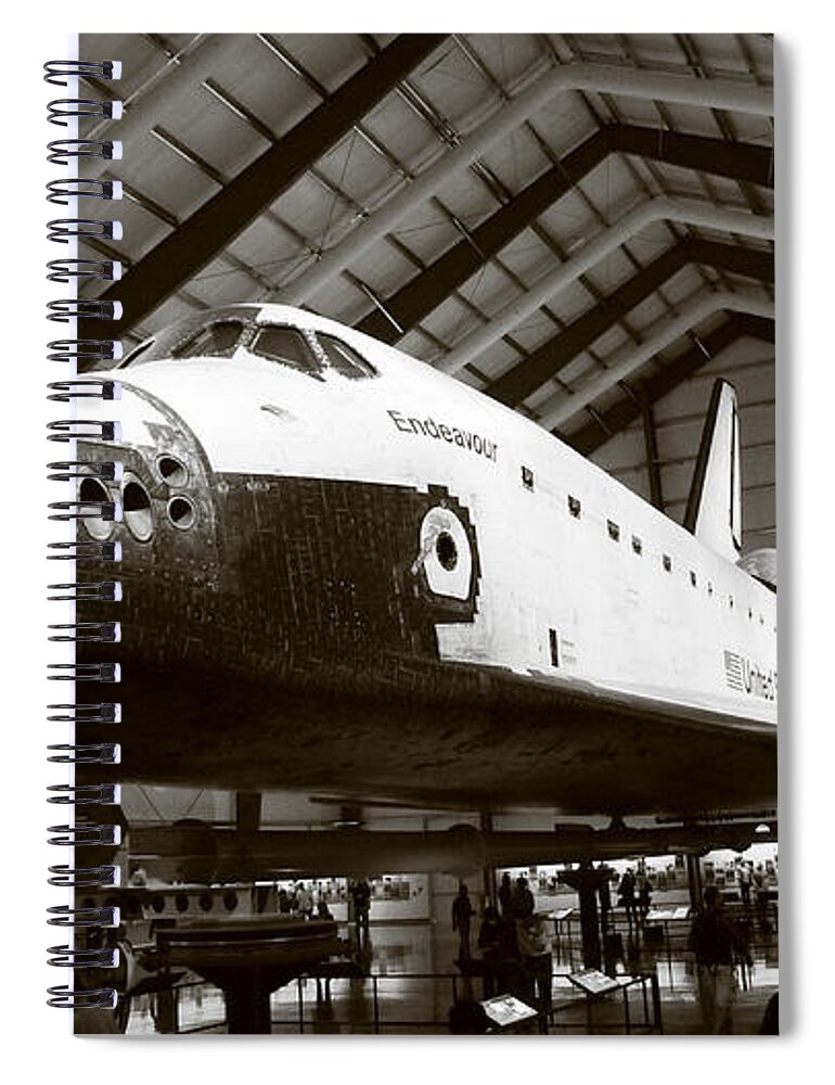 Space Shuttle Endeavour Spiral Notebook featuring the photograph Space shuttle Endeavour by Nina Prommer