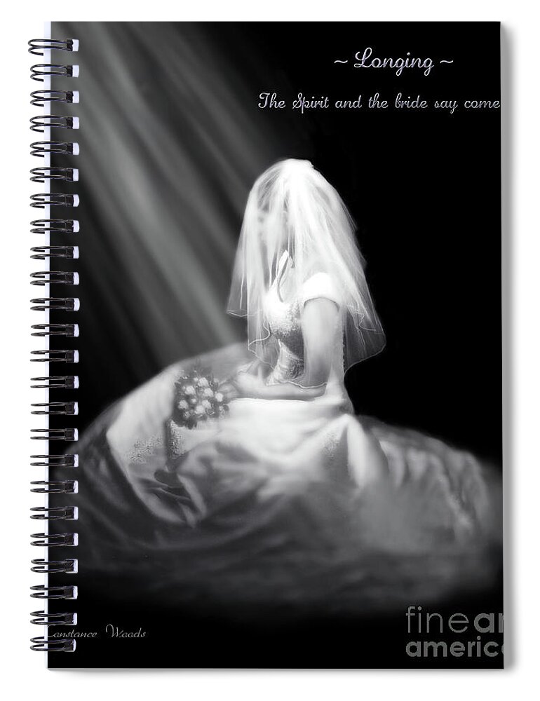Bride Of Christ Spiral Notebook featuring the photograph Spirit and Bride Say Come by Constance Woods