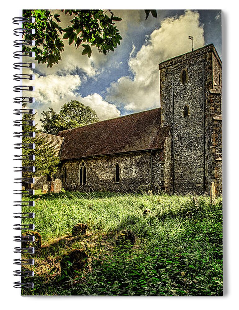 Church Spiral Notebook featuring the photograph St Andrews Church by Chris Lord