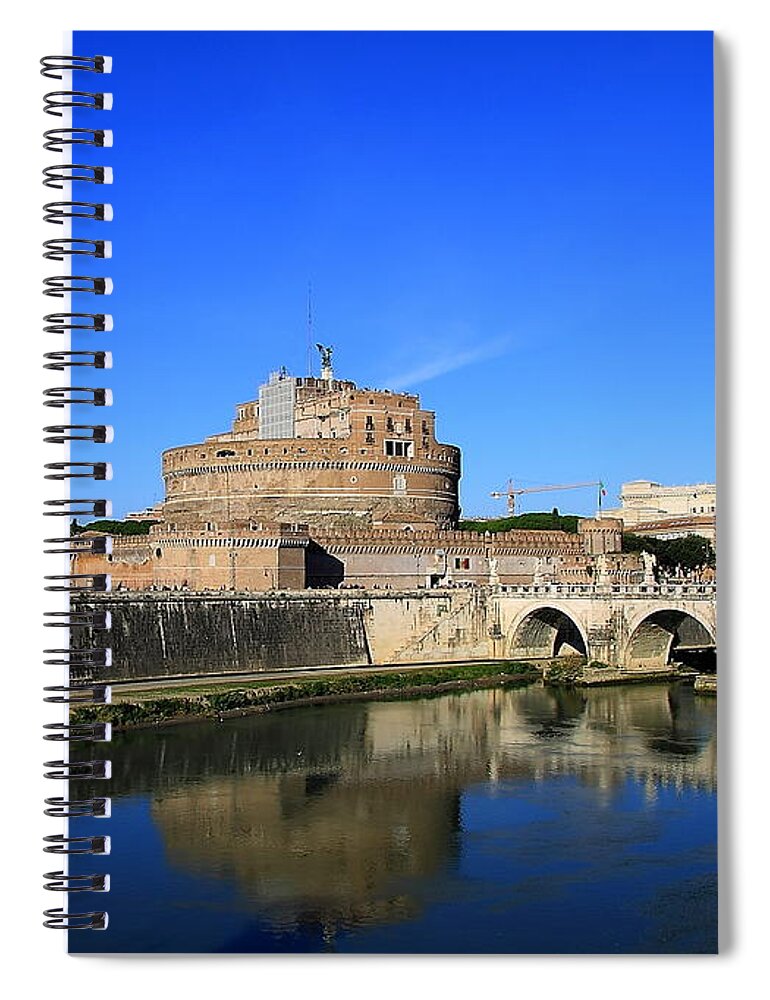 St Angel Spiral Notebook featuring the photograph St Angel Castle by Stefano Senise