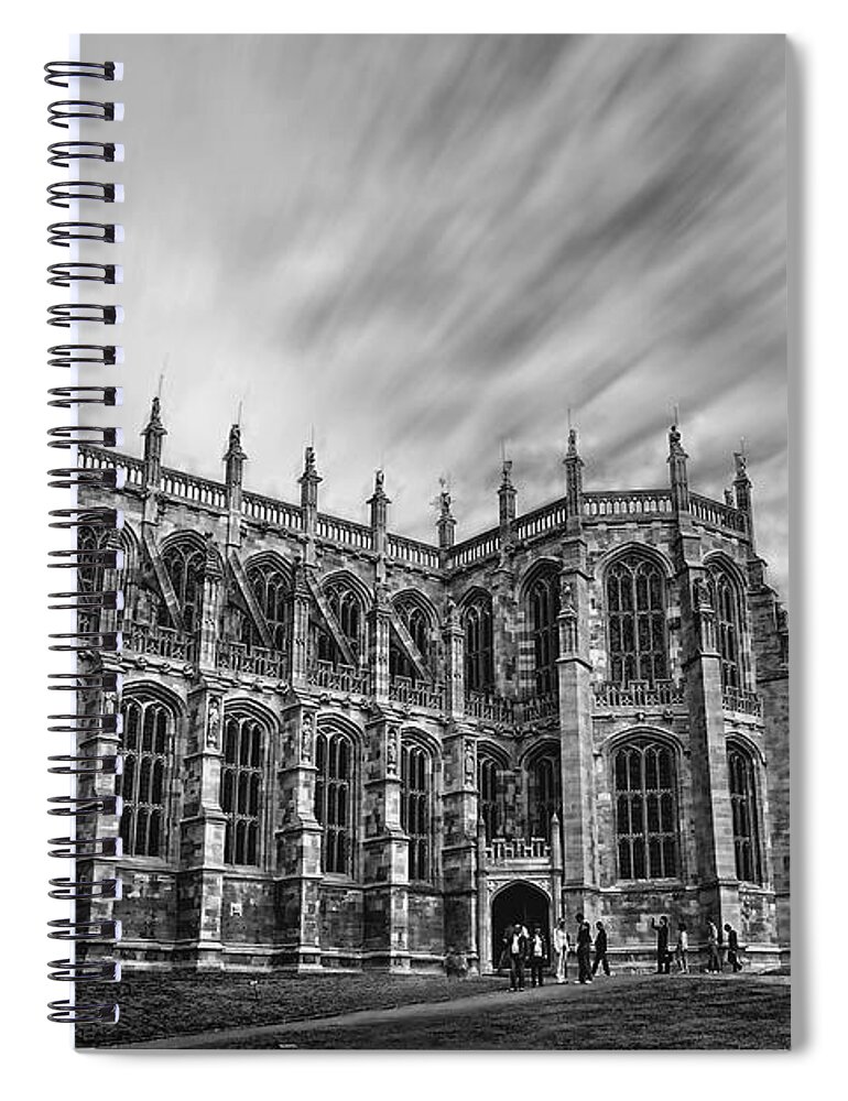 Yhun Suarez Spiral Notebook featuring the photograph St George's Chapel - Windsor by Yhun Suarez