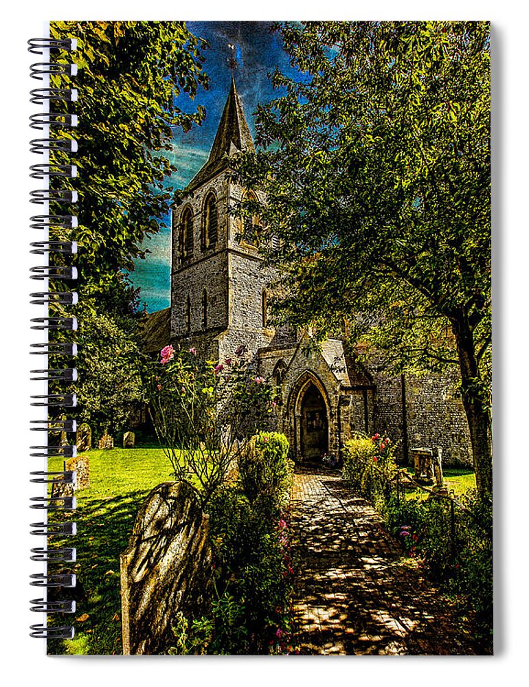 Church Spiral Notebook featuring the photograph St Nicolas Church by Chris Lord