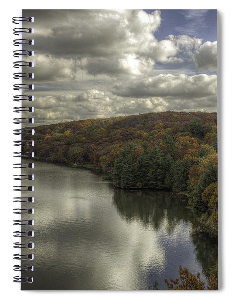 Fall Spiral Notebook featuring the photograph Starved Rock Fall Colors by Peter Ciro