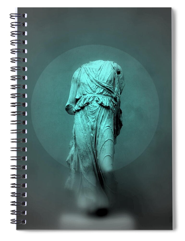 Figurine Spiral Notebook featuring the photograph Still life - robed figure by Kathleen Grace