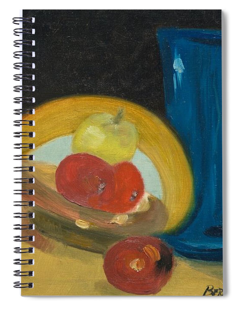 Still Life Spiral Notebook featuring the painting Still Life of Fruit by Bernadette Krupa