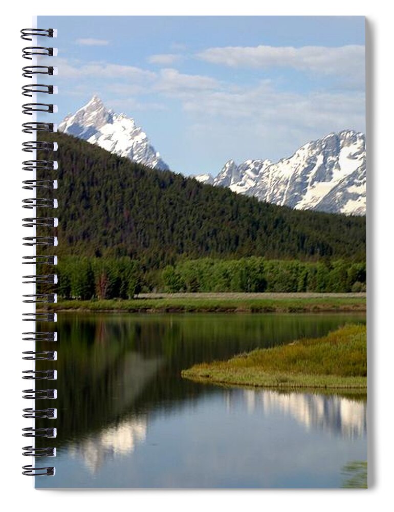 Grand Tetons Spiral Notebook featuring the photograph Still Waters by Living Color Photography Lorraine Lynch