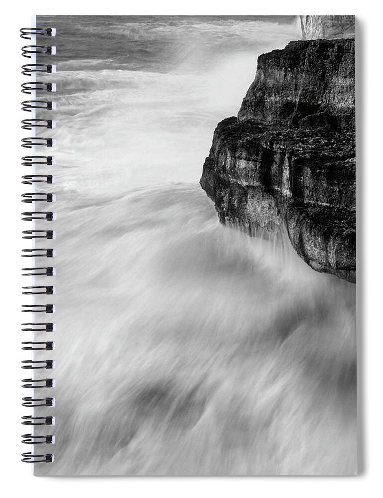 Sea Spiral Notebook featuring the photograph Stormy Sea 1 by Pedro Cardona Llambias