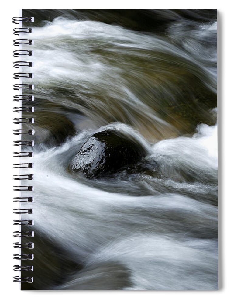 Brook Spiral Notebook featuring the photograph Stream by Les Cunliffe