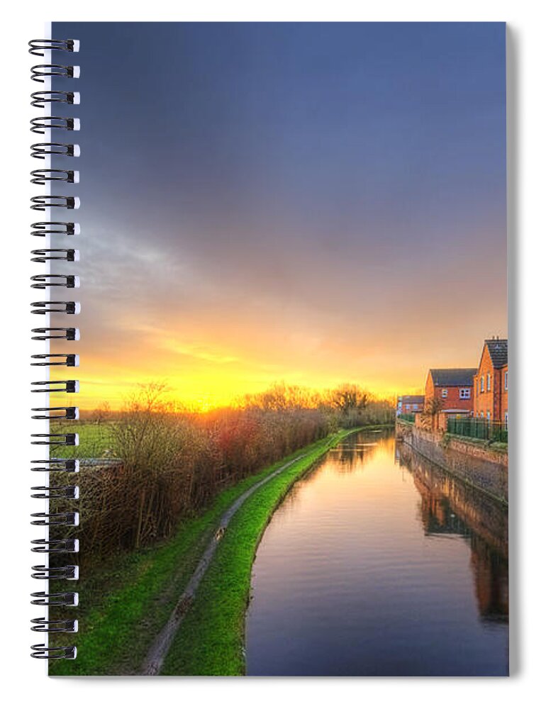  Yhun Suarez Spiral Notebook featuring the photograph Suburban Sunrise 8.0 by Yhun Suarez