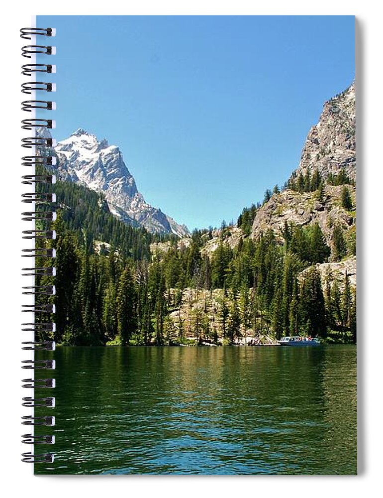 Jenny Lake Spiral Notebook featuring the photograph Summer Day at Jenny Lake by Dany Lison