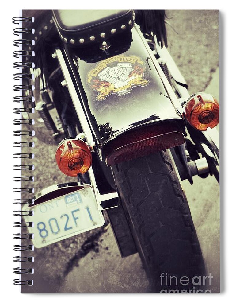 Motorcycle Spiral Notebook featuring the photograph Summer Fever by Traci Cottingham