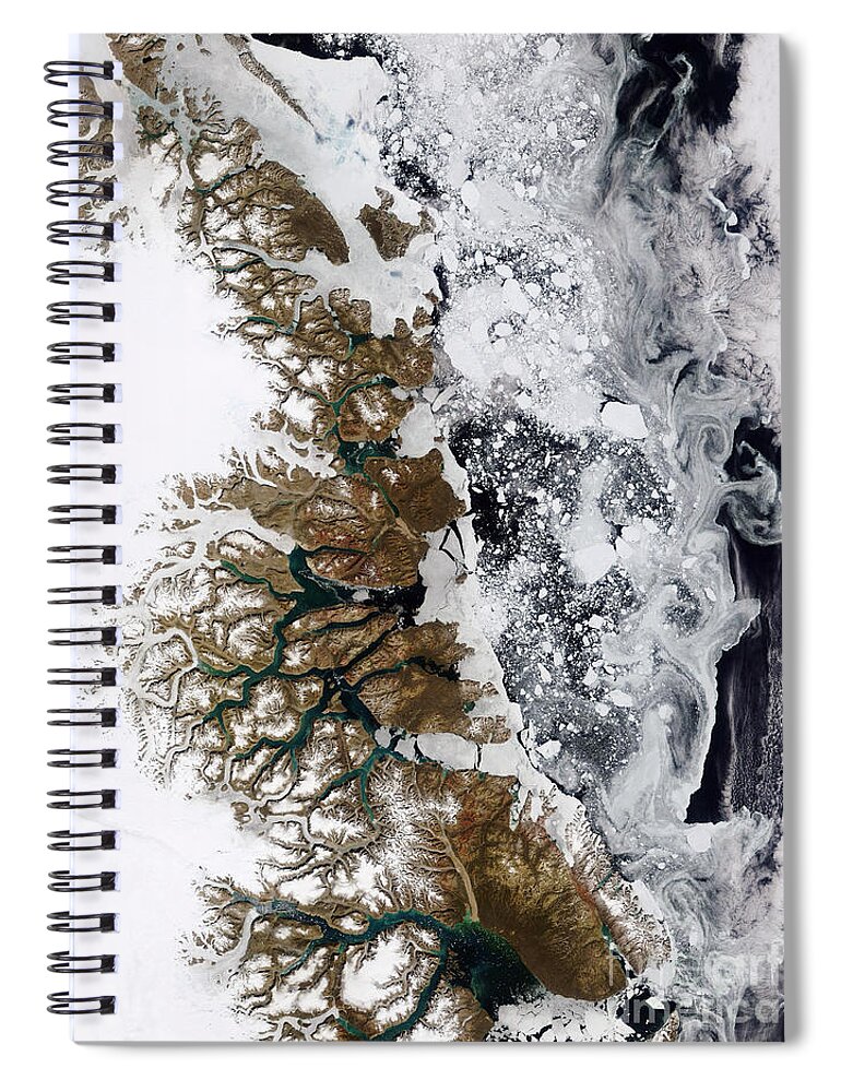 Greenland Spiral Notebook featuring the photograph Summer Thaw, Greenland by Science Source