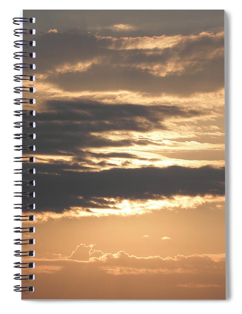 Sunrise Spiral Notebook featuring the photograph Sunrise Beauty Beyond The Clouds by Kim Galluzzo