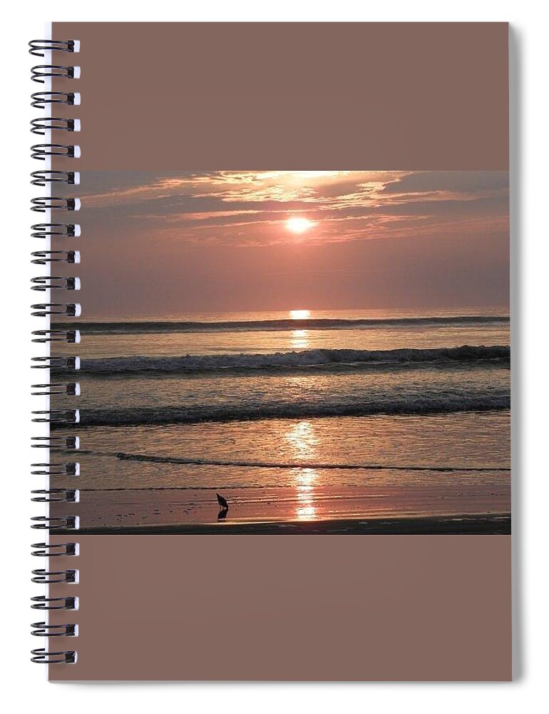 Sunrise Spiral Notebook featuring the photograph Sunrise Over Carova by Kim Galluzzo