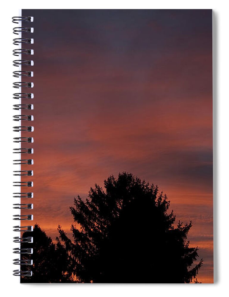 Photography Spiral Notebook featuring the photograph Sunset Spirit in the Sky by Steven Natanson