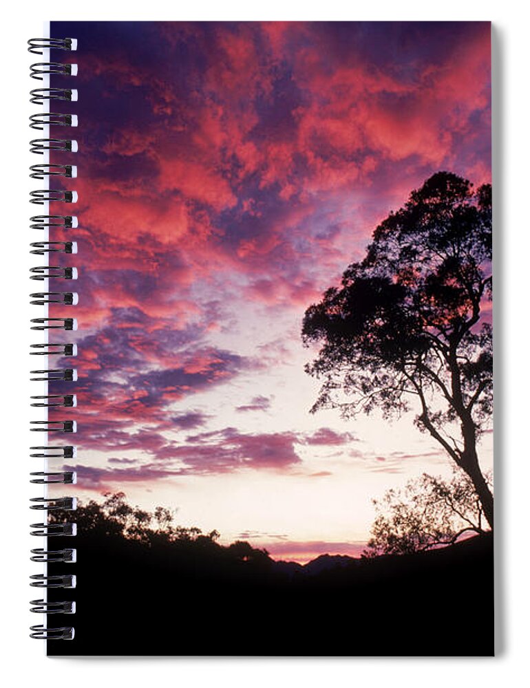 Cloud Spiral Notebook featuring the photograph Sunset by William D Bachman and Photo Researchers