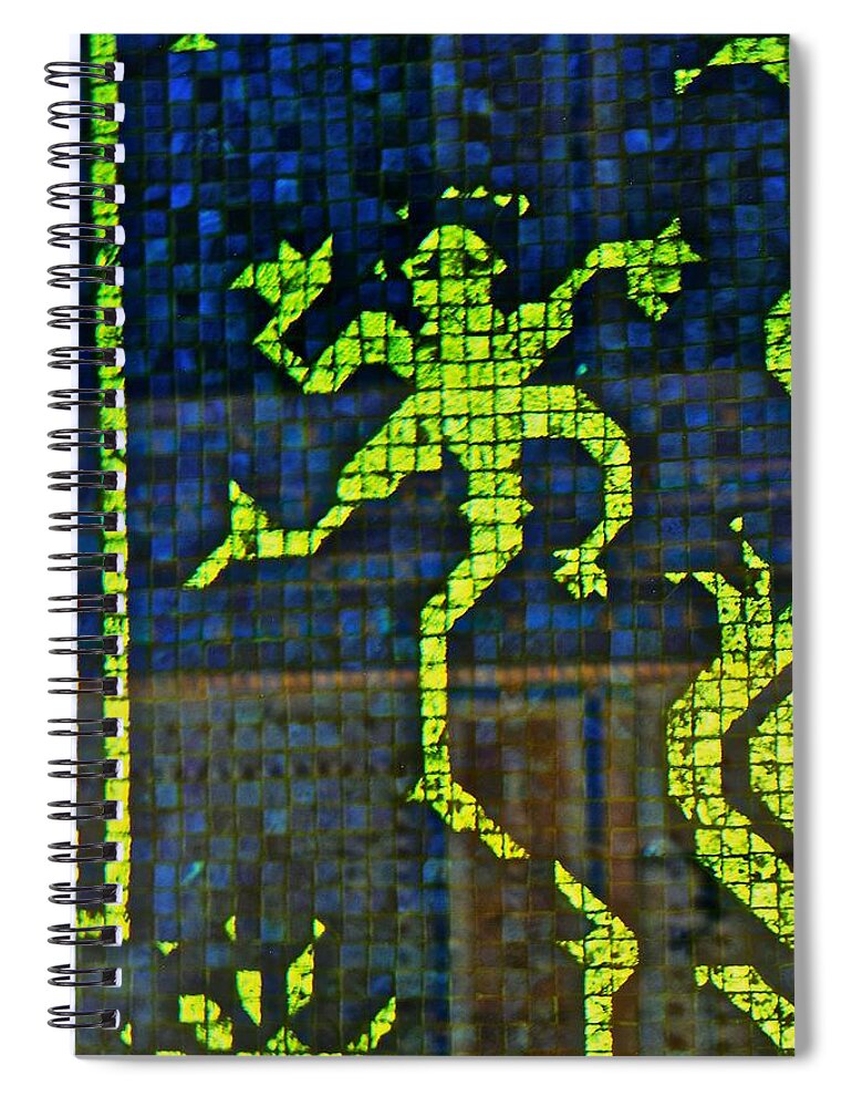 Swimming Pool Spiral Notebook featuring the photograph Swimming Pool Tiles by Eric Tressler
