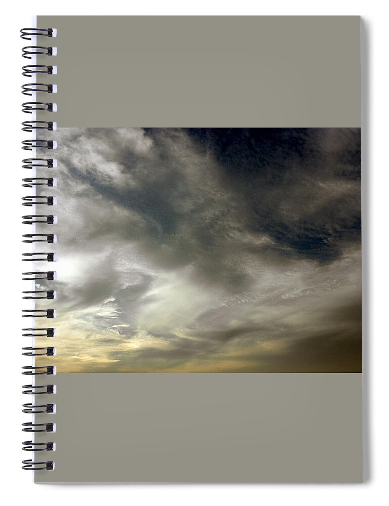 Clouds Spiral Notebook featuring the photograph Swirls At Sundown by Kim Galluzzo