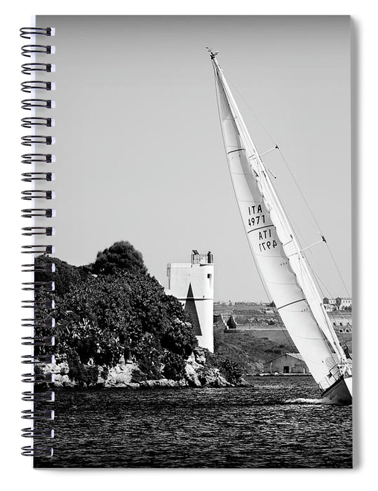 Tall Ship Spiral Notebook featuring the photograph Tall Ship Race 1 by Pedro Cardona Llambias