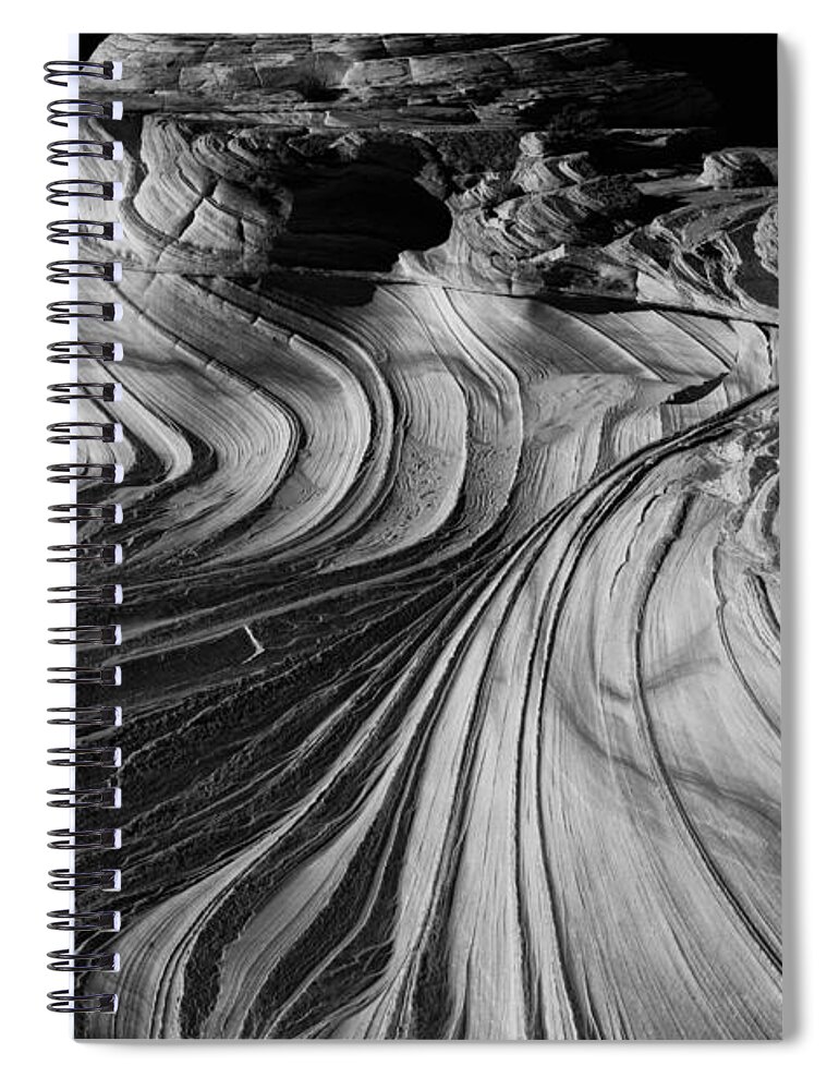 The 2nd Wave Spiral Notebook featuring the photograph The 2nd Wave by Keith Kapple