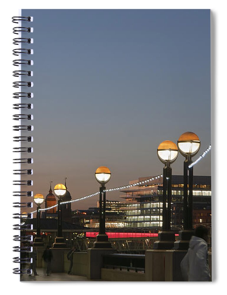 Britain Spiral Notebook featuring the photograph The banks of the river Thames by Andrew Michael
