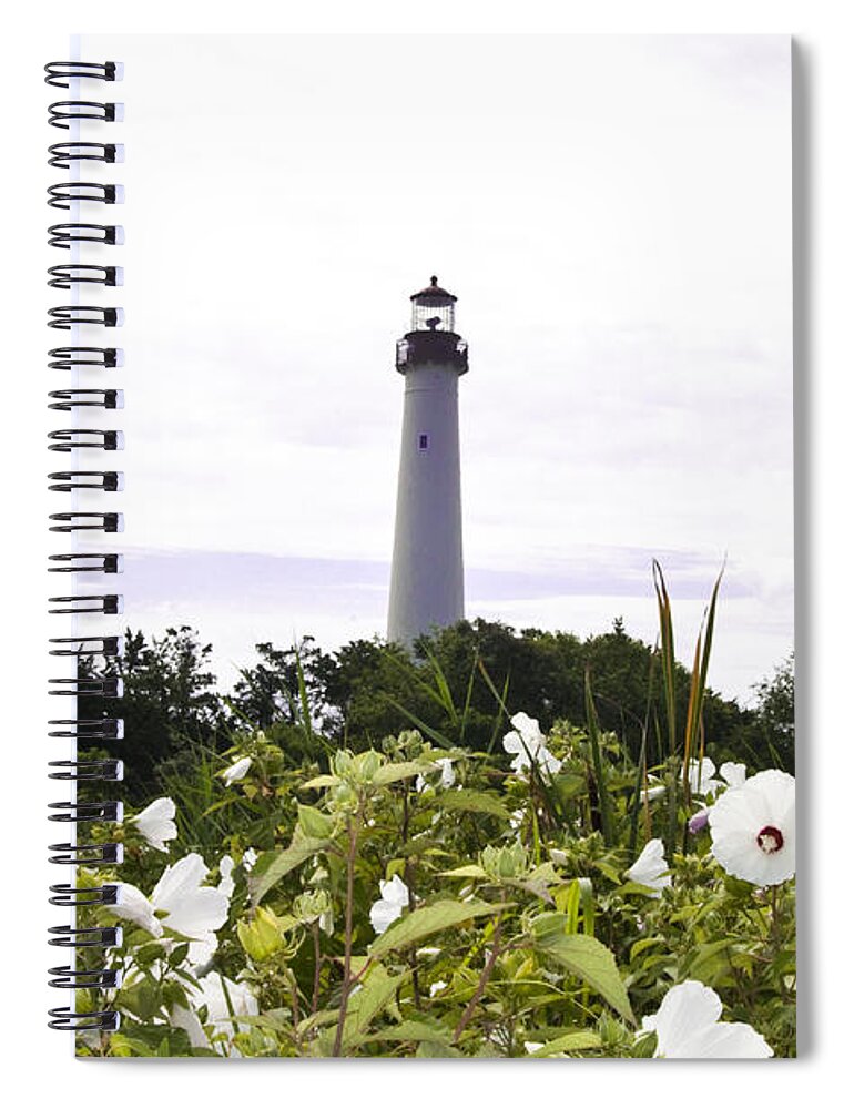 The Beacon Of Cape May Spiral Notebook featuring the photograph The Beacon of Cape May by Bill Cannon