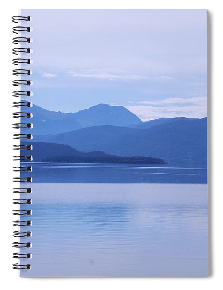 Blue Shore Spiral Notebook featuring the photograph The Blue Shore by Dany Lison