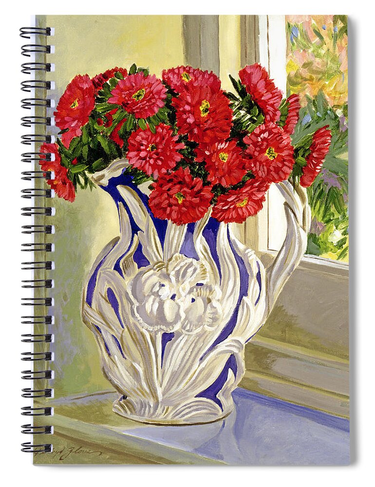 Still Life Spiral Notebook featuring the painting The Cream Pitcher by David Lloyd Glover