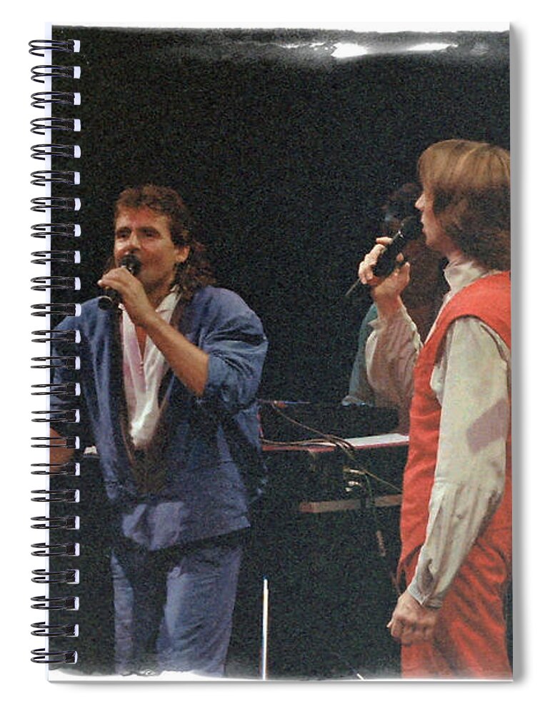 Concert Spiral Notebook featuring the photograph The Monkees by Mike Martin