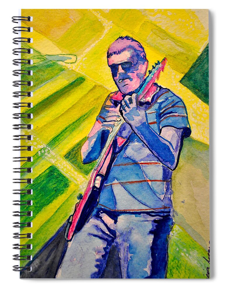 Umphrey's Mcgee Spiral Notebook featuring the painting The Smokin Pick by Patricia Arroyo