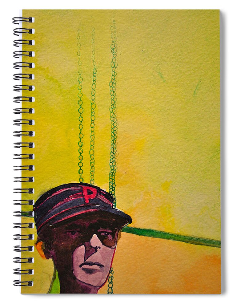 Umphrey's Mcgee Spiral Notebook featuring the painting The Stare by Patricia Arroyo