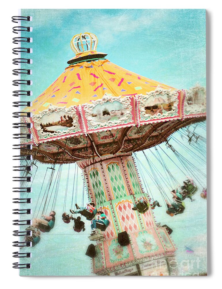 Swings Spiral Notebook featuring the photograph The Swings 2 by Sylvia Cook