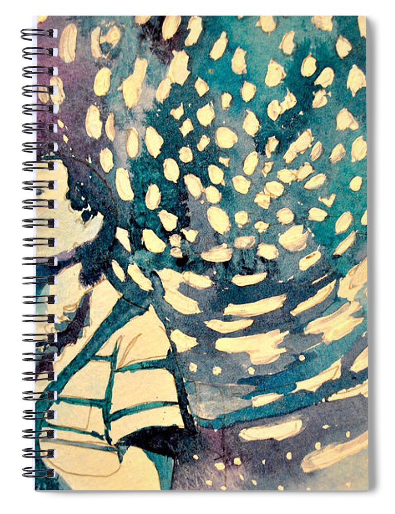 Umphrey's Mcgee Spiral Notebook featuring the painting The Um Swirl by Patricia Arroyo