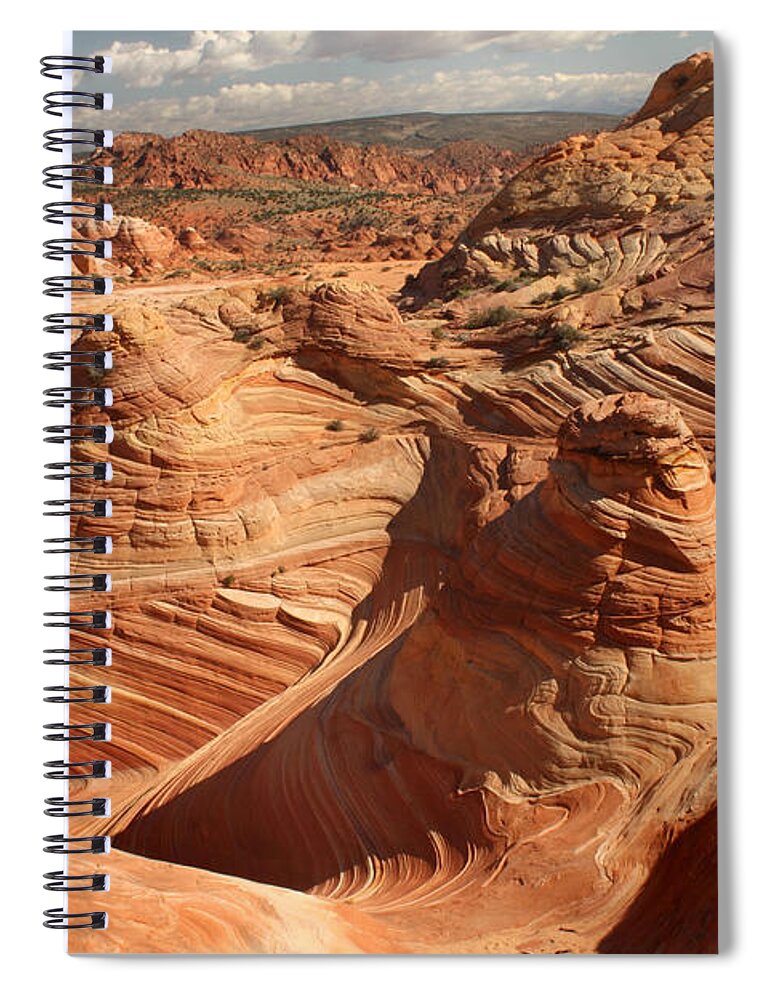 Wave Spiral Notebook featuring the photograph The Wave by Farol Tomson
