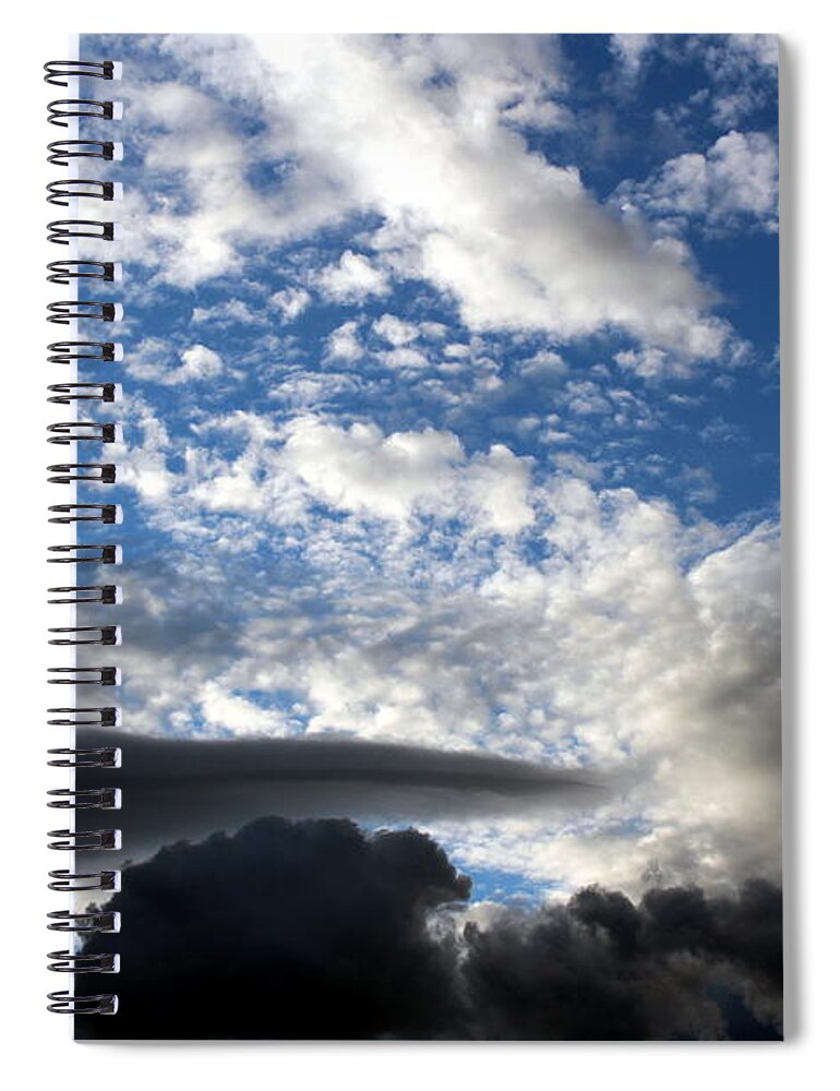 Clouds Spiral Notebook featuring the photograph There's Always a Promise by Jo Sheehan