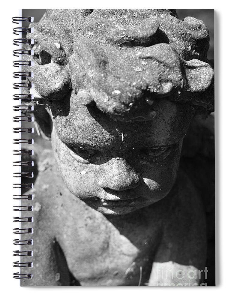 Angel Spiral Notebook featuring the photograph These Wings Are Heavy by Luke Moore