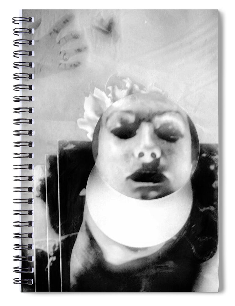 Person Spiral Notebook featuring the mixed media Think of Things To Come by Rory Siegel
