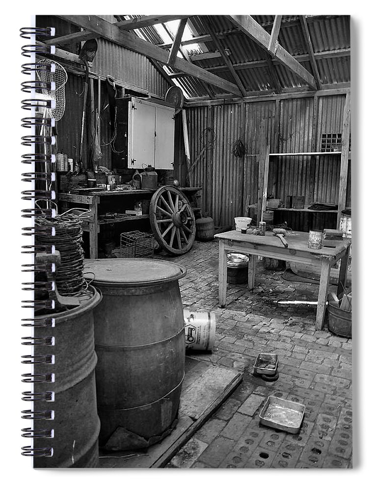 Antique Spiral Notebook featuring the photograph Those Days Are Gone by Ron Cline