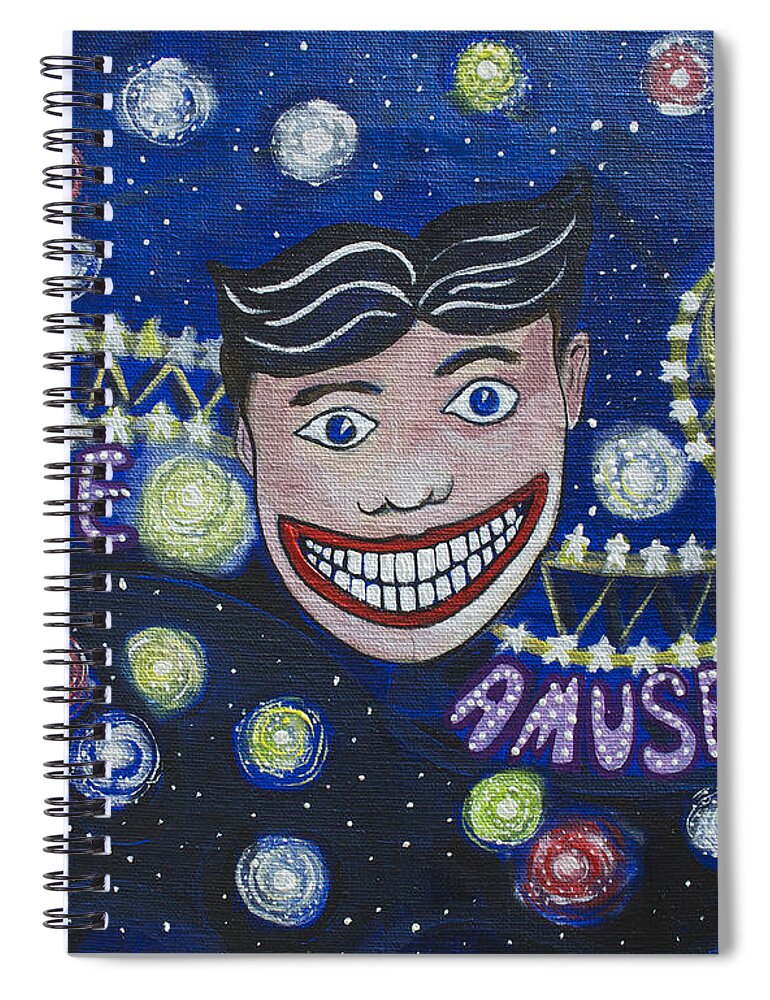 Asbury Art Spiral Notebook featuring the painting Tillie's Brite Lights by Patricia Arroyo