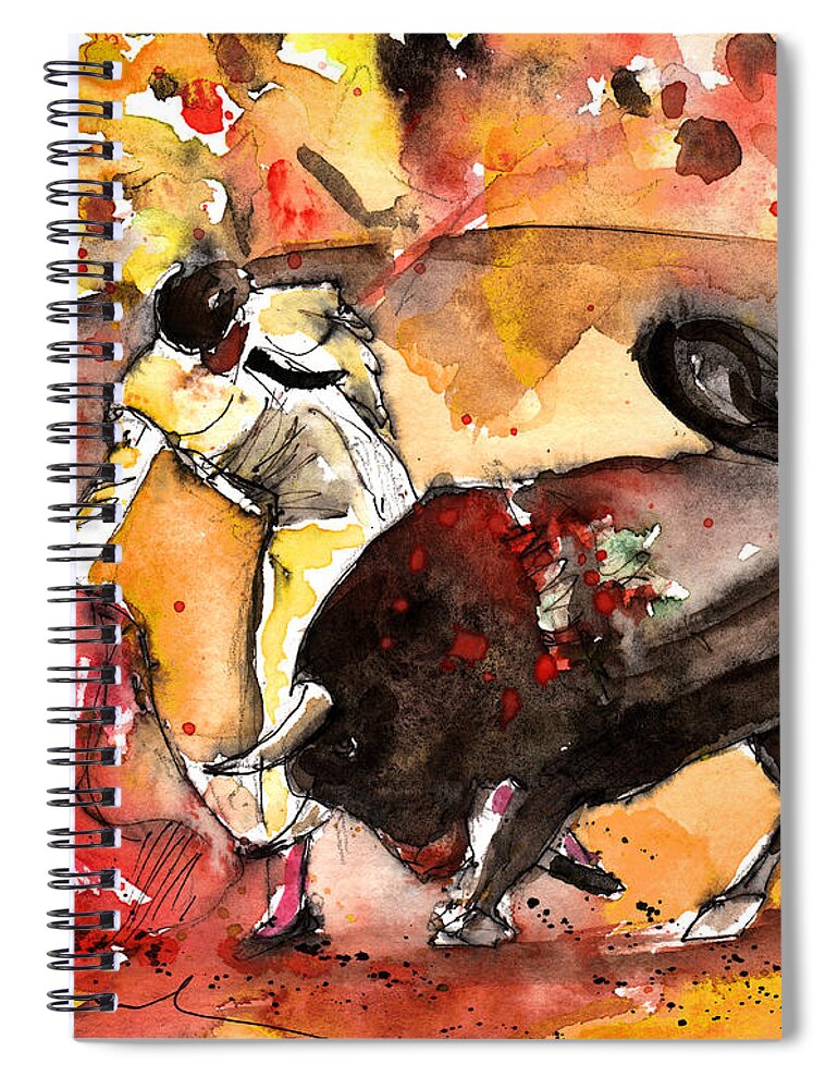 Animals Spiral Notebook featuring the painting Toroscape 61 by Miki De Goodaboom