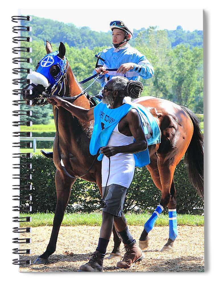  Spiral Notebook featuring the photograph 'Trio of Horse Power' by PJQandFriends Photography