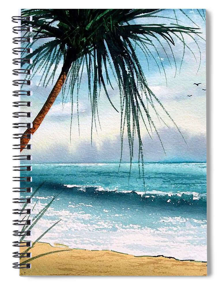 Ocea Spiral Notebook featuring the painting Tropic Ocean by Frank SantAgata